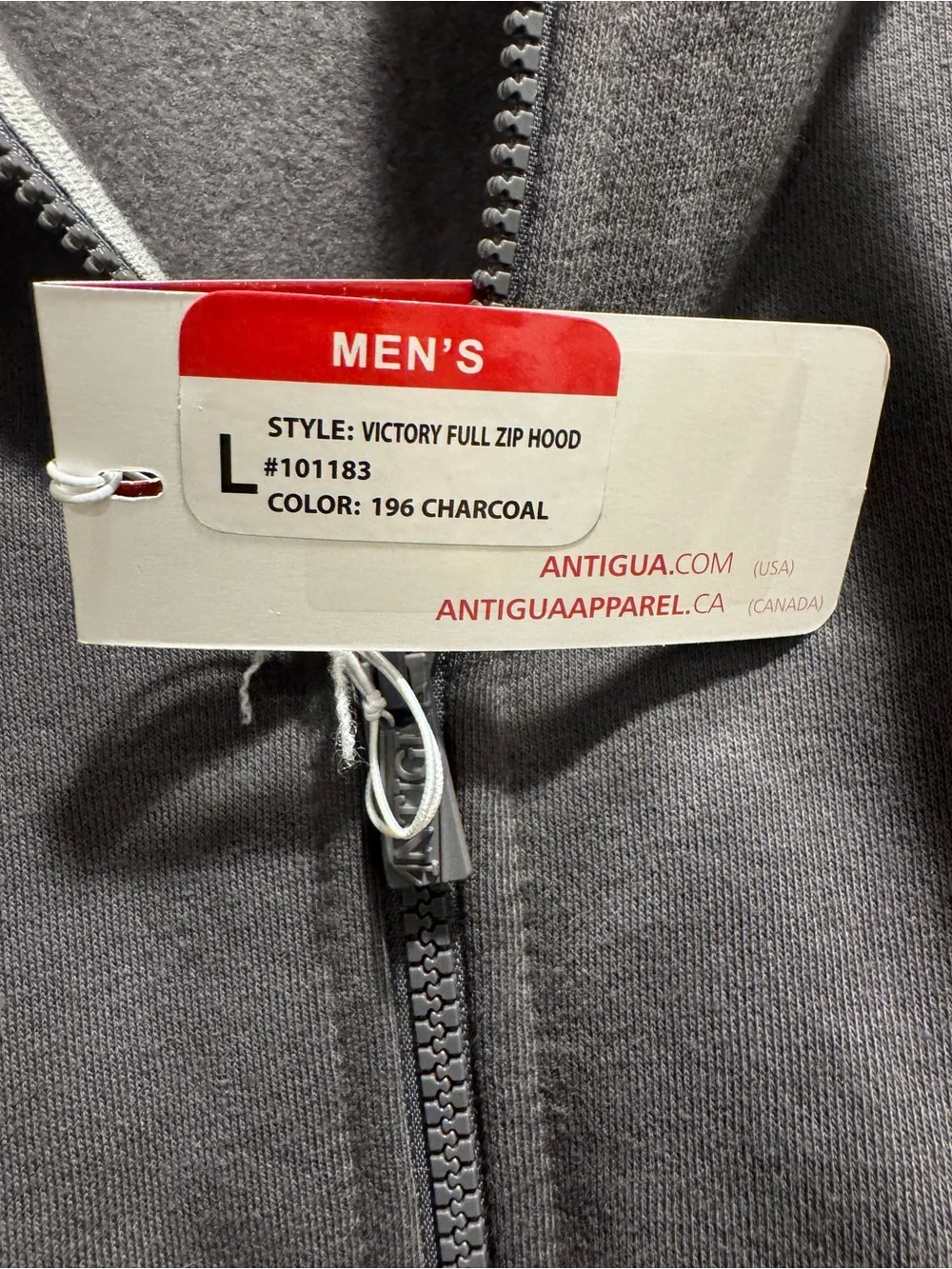 Antigua Gray Pittsburgh Penguins Full-Zip Hoodie
